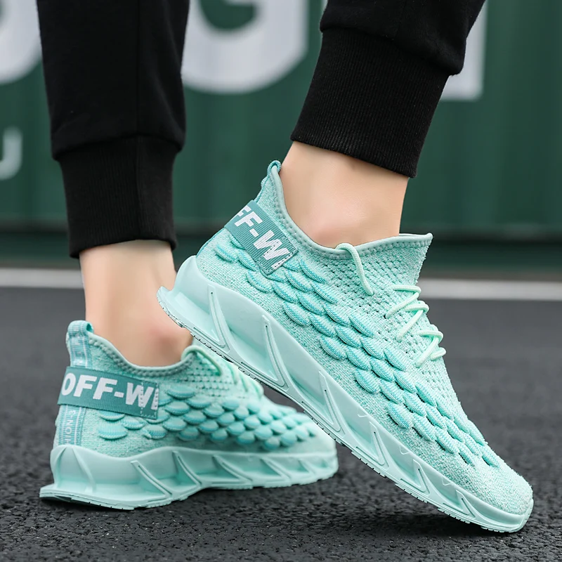 

2019 new Cool breathable running shoes men sneakers bounce summer sport shoes Professional Training shoes plus size 48