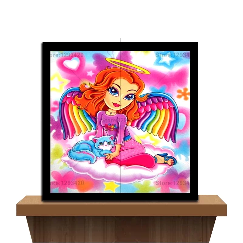 

DIY 5D Diamond Mosaic Angel Girl Diamond Painting Cross Stitch Baskets Kit Diamonds Embroidery Square Drill Home Decoration
