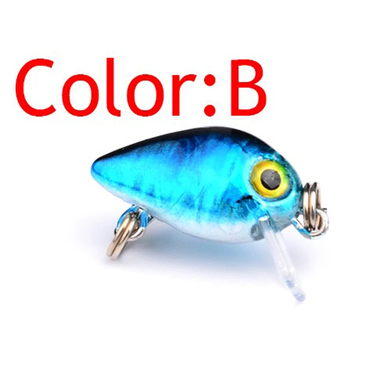 Evil 1 шт. 2 6 см г Мини Crankbait Chubby Spinner топвотер искусственная жесткая приманка воблеры