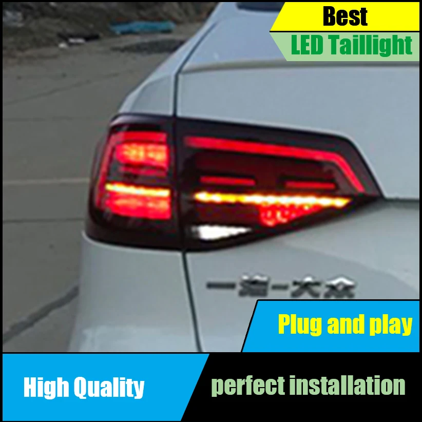 

Car Styling For Volkswagen VW Jetta MK7 2015-2018 Dynamic Turn Signal Taillight LED Tail Rear Lamp Drive+Brake+Reversing Light