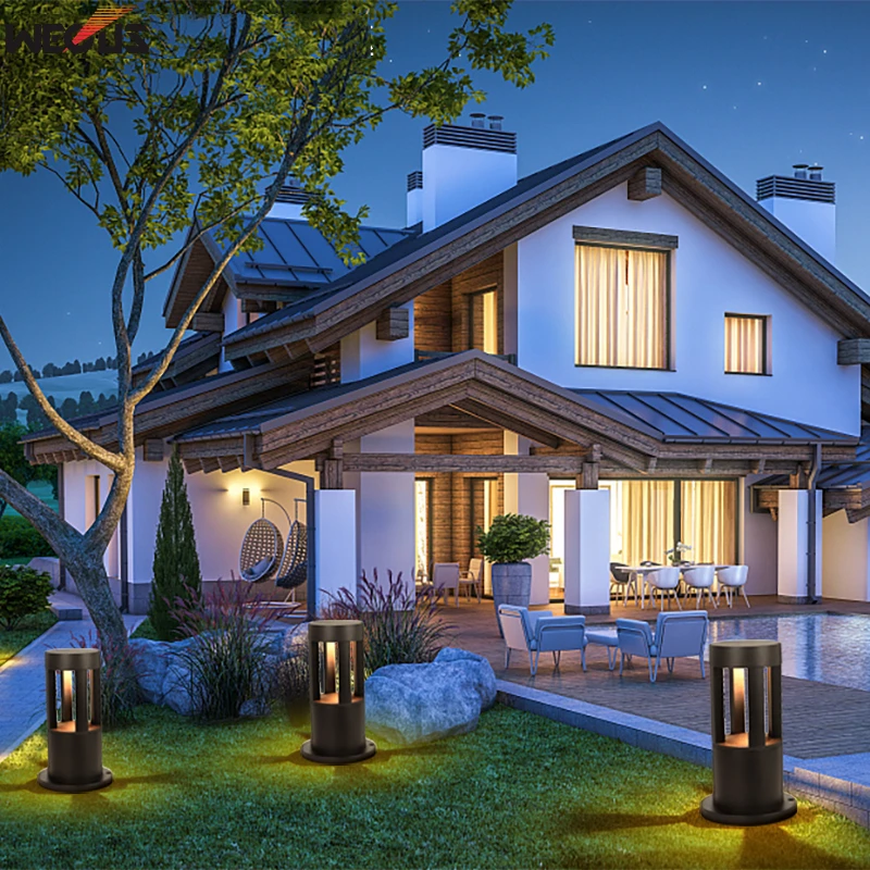 (WECUS) Outdoor lawn light, engineering / home waterproof garden villa outdoor landscape lights, courtyard grass lights