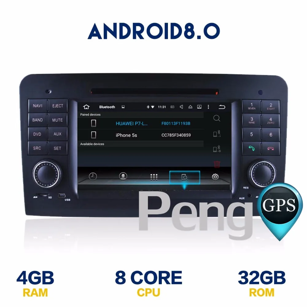 Flash Deal Octa Core 7 Inch CD DVD Player 2 Din Stereo Android 8.0 Car Radio for Benz  ML W164 GL X164 2005-2012 GPS Navigation Autoradio 3