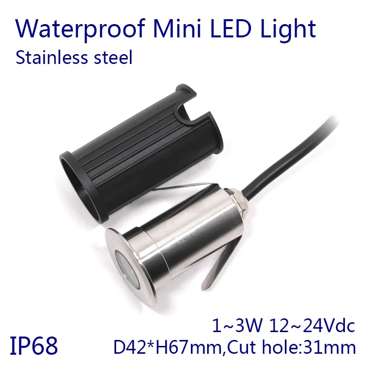 

D42xH67mm 5pcs/lot Dimmable 3W Stainless steel RGB LED Underwater Light Color Changing Swimming Pool Light Pond Lamp