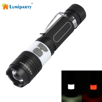 

Lumiparty 3800LM LED Flashlight XML T6 3Modes Zoomable LED Torch Outdoor Portable Work Waterproof Torch Lamp Light
