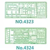 Plantilla a doble escala de 1:100 y 1:200 combinación de diseño múltiple plantilla símbolos dibujo técnico n. ° 4323/4324 ► Foto 1/3