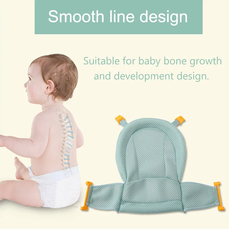 Banho de Malha Bebê Assento Suporte Rede Banho Banheira Cuidados Infantis Chuveiro Ajustável Sling Net M09