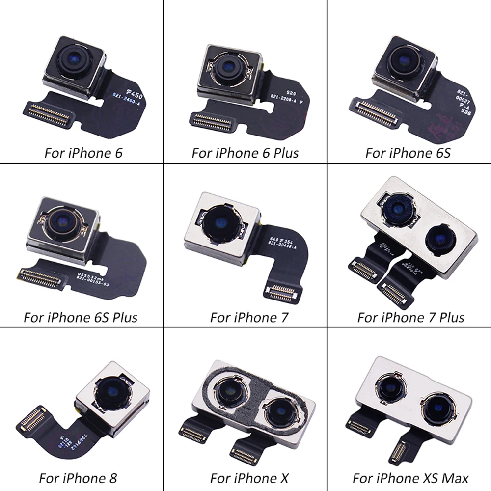 

Back Camera Rear Main Lens for iPhone 4 4G 4S 5 5G 5C 5S 6 6G 6S 7G 7 8G 8 Plus X Flex Cable Ribbon Tested OK Original