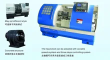 machine tool 2 axis CNC lathe machine7.5kw spindle 500mm turning diameter bore 70mm