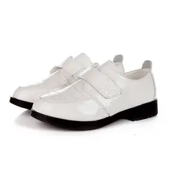 Детская обувь обувь для мальчиков коллекция 2017 года сезон весна новинка модные ботинки из искусственной кожи черная белая детская