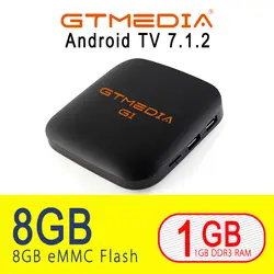 Дополнительно 1 ГБ Android 7,1 ТВ коробка G1 + 1 год IP ТВ M3U USB 2,0 S905W Smart 4 K Декодер каналов кабельного телевидения двойной WI-FI IPTV приставка медиа French