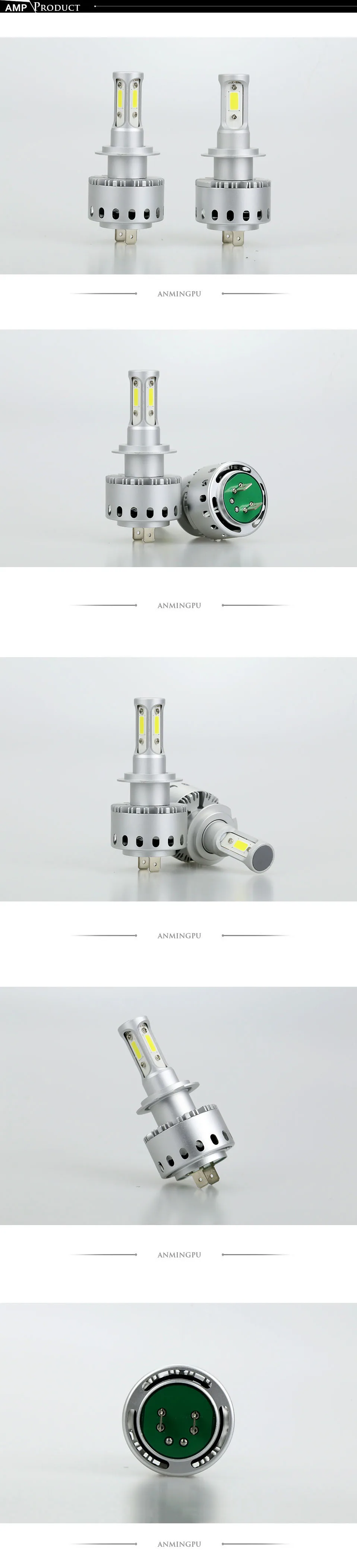 ANMINGPU Headlight Bulbs 6500K COB Led H7 Universal Lamp H7 LED 12000LM 90W 12V 24V Led Automotive Headlamps Auto Lamps Car Bulb (5)