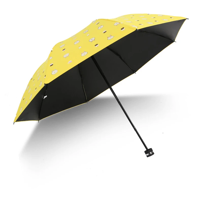 YADA Design Cartoon Rabbit Umbrellas Folding Rainy Children Umbrella For Women Girls Boys UV Lovely Animal Umbrella Gift YD128