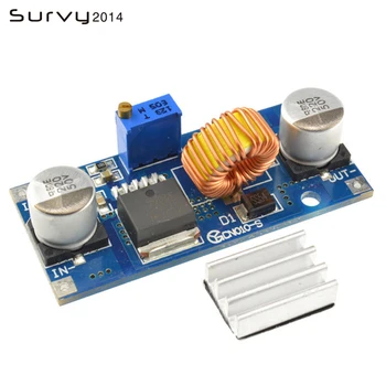 

1PCS 5A XL4015 DC-DC 4-38V to 1.25-36V 24V 12V 9V 5V Step Down Adjustable Power Supply Module LED Lithium Charger With Heat Sink