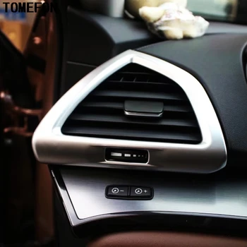

TOMEFON 2pcs For Acura CDX 2016 2017 2018 ABS Chrome Front Side Air Vent Outlet Cover Frame Dashboard Trim Interior Accessories