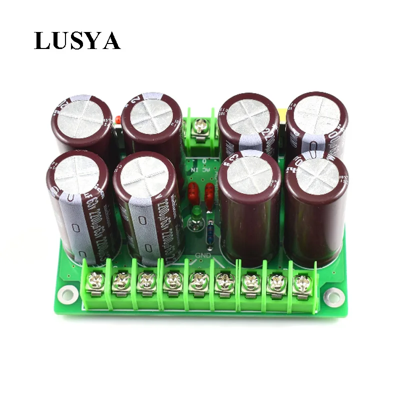 Lusya 63V2200UF * 8 емкость выпрямителя фильтра питания плата для усилителя T0230|Усилители