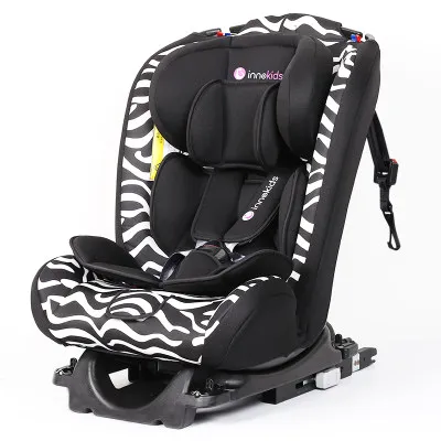 Innokids детское автомобильное кресло безопасности Isofix интерфейс жгут регулируемое детское сиденье безопасности автомобильное кресло-бустер бренд 0-12 лет - Цвет: Zebra isofix