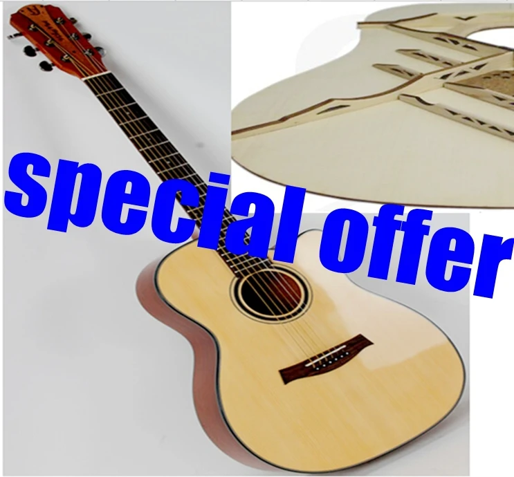 special offer 40 inch acoustic guitar with triangle hole tone bars new