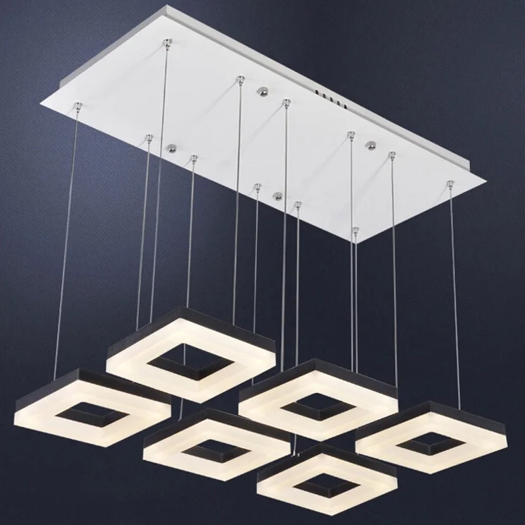 

Modern rectangular Restaurant LED ceiling simple bedroom lamp acrylic creative personality living room lights lamp