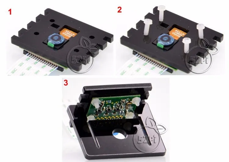 Регулируемый кронштейн для камеры Raspberry Pi монтажа черный акриловый бесплатная