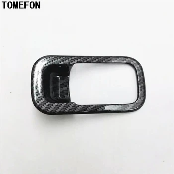 

For Volkswagen VW Tiguan Second Generation 2017 2018 ABS Carbon Fiber Color Interior Storage Box Glove Box Handle Cover Trim
