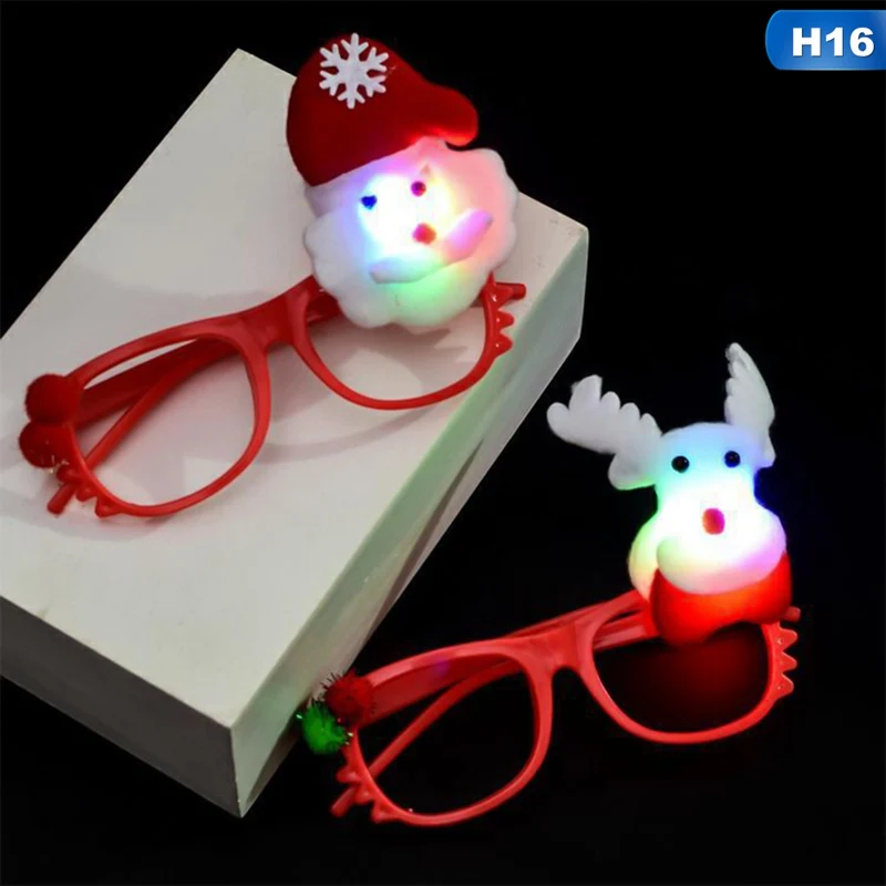 1 шт. снеговик медведь Санта Клаус блестки световой пощечину браслет игрушки-наголовники Рождество год игрушки для детей стороны кольцо - Цвет: H16