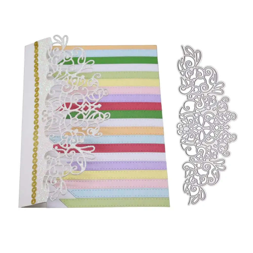 

lace Scrapbooking Cutting Dies Metal Frames Stencil And Stamps For DIY Embossing Card Making Irregular Dies Wedding Decorative