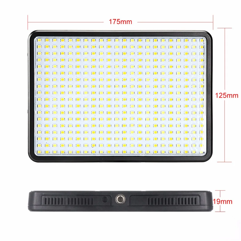  396 LED Bulbs Lighting Bi-Color & Dimmable Slim DSLR Video LED Light + F550 Battery+Charger for Can