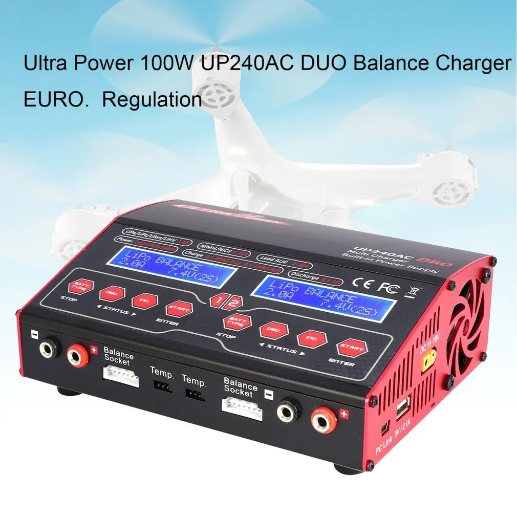 Ультра мощность до 240 AC DUO 240 Вт 2в1 LiIo/LiPo/LiFe/NiMH/Nicd батарея RC Баланс Зарядное устройство СОП зарядное устройство для радиоуправляемого дрона