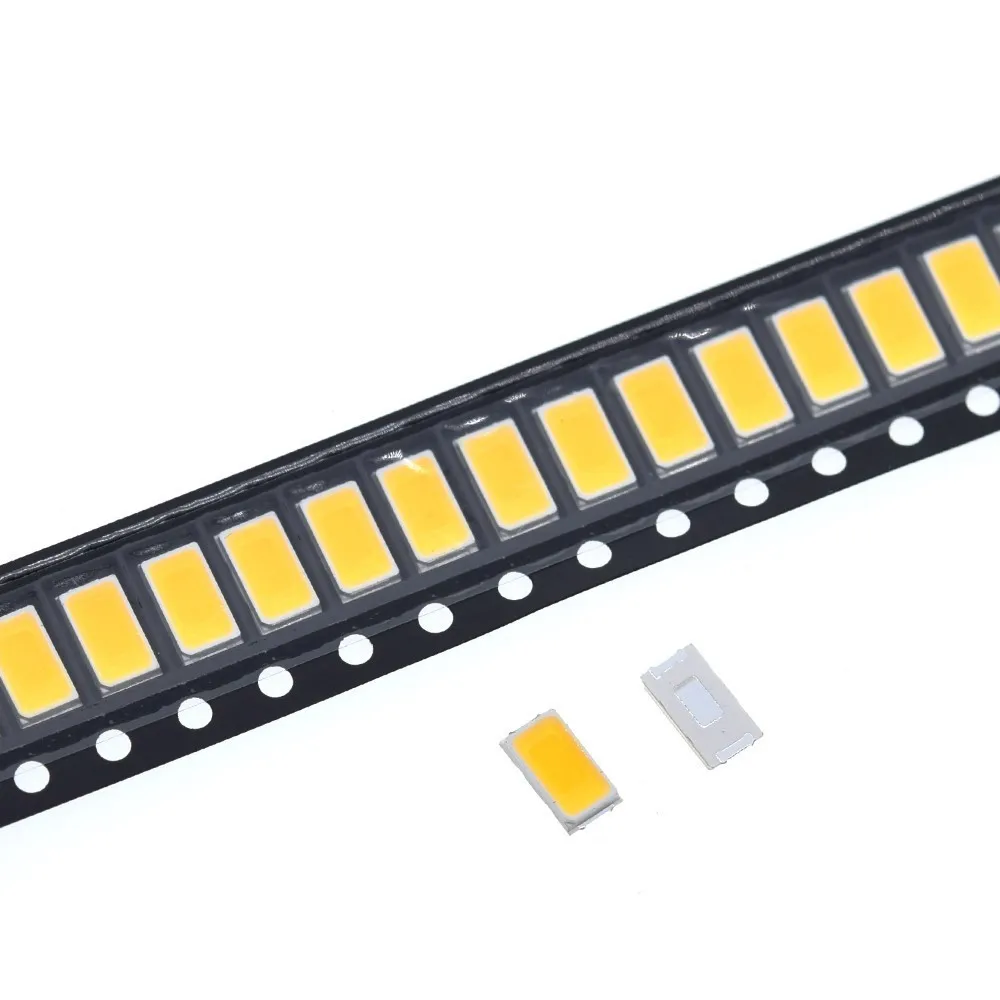 100 шт 5630/5730-CW/WW 0.5W-150Ma 50-55lm 6500K белый светильник SMD 5730 5630 Светодиодный 5730 Диоды(3,2~ 3,4 в