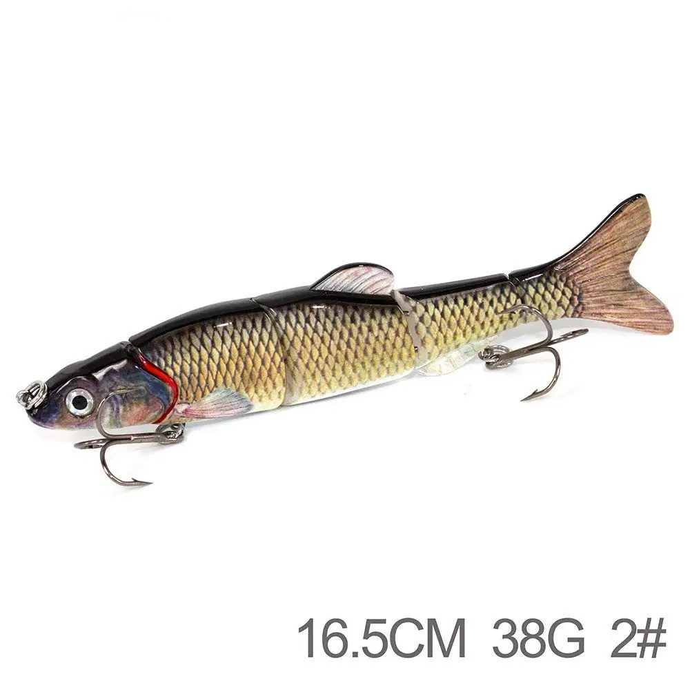 Рыболовные приманки, многофункциональная жизнь, как Swimbait, приманка, кренкбейт, приманка, окунь для 4 сегментов, плавающие форели