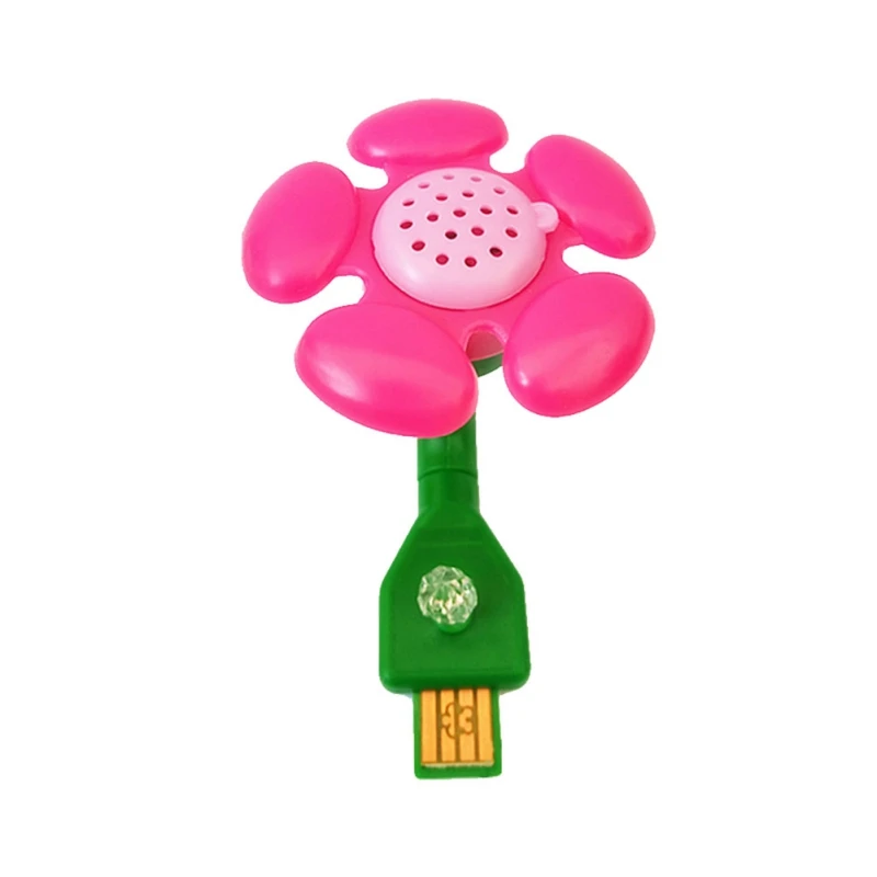 New mini home car air purifier essential oil diffuser flower heart color random New