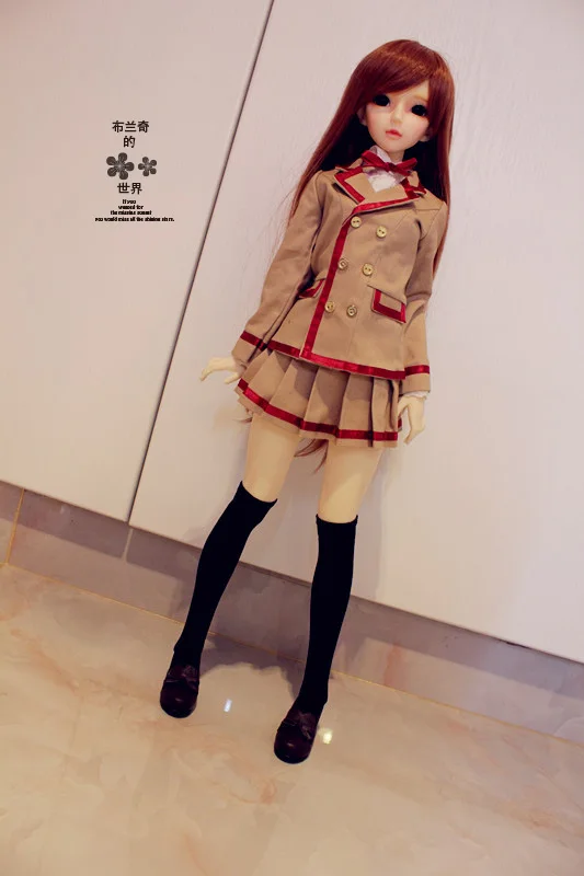 1/4 1/3 масштаб BJD школьная форма пальто+ рубашка+ юбка для BJD/SD Одежда куклы аксессуары, не включены кукла, обувь, парик, аксессуары