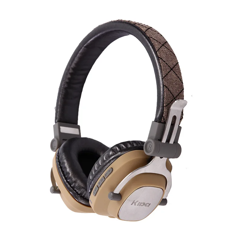 Bluetooth металлические наушники, игровая гарнитура, Hi-Fi, с шумоподавлением, складные, беспроводные, Wi-Fi, наушники, портативные, стерео, монитор, микрофон, ПК