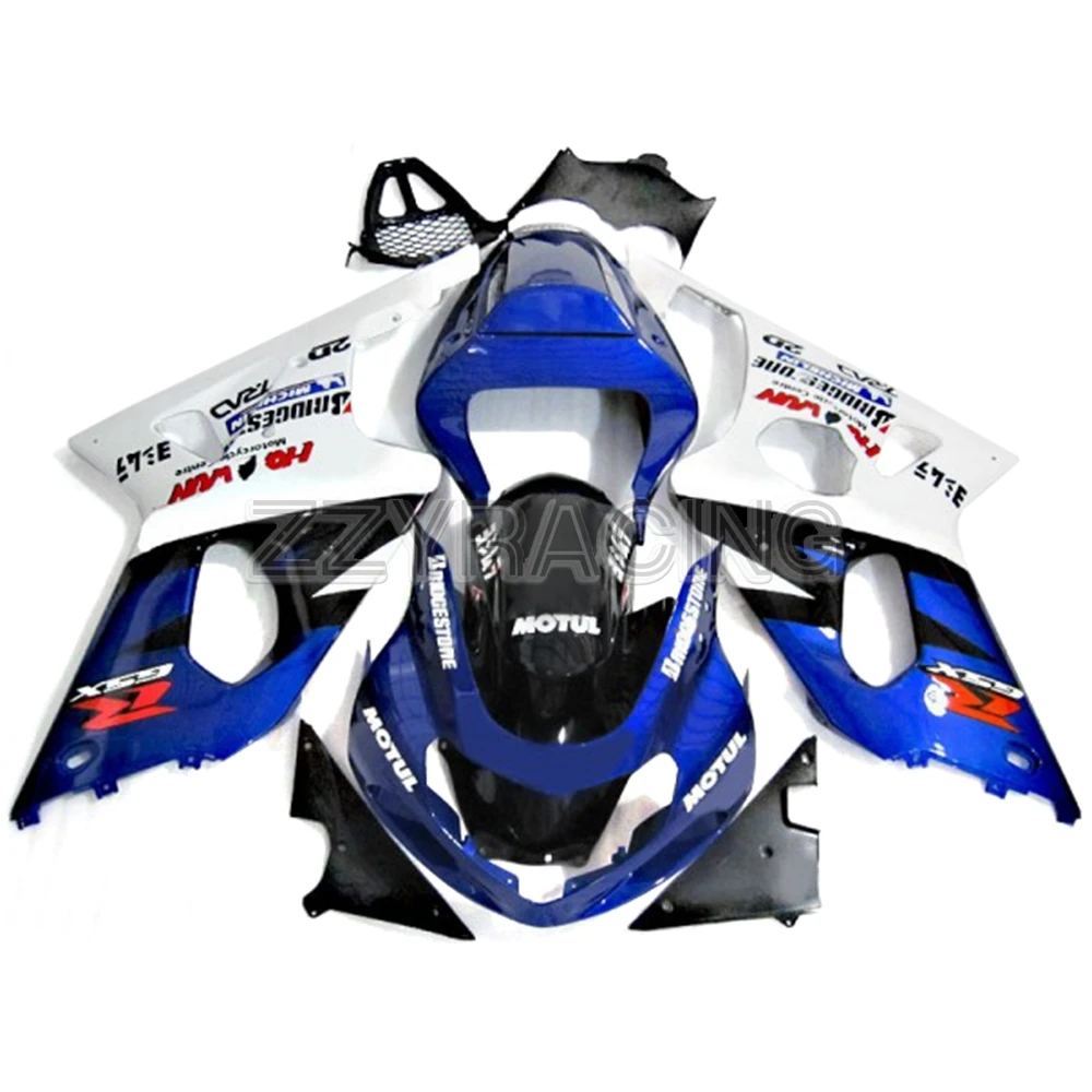 Наборы для литья под давлением для Suzuki GSXR1000 K1 2000-2002 год K2 полный ABS Пластиковые чехлы Мотоцикл Белый Черный Синий