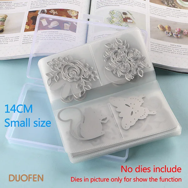 14CM Small size DUOFEN режущие штампы 14 см-18 см режущие штампы коробка для хранения книг плюс ПВХ книга легко для обработки и защиты ваших режущих штампов - Цвет: 14CM Small size