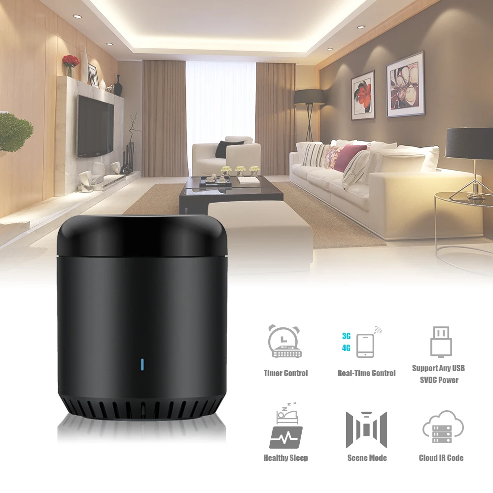 Broadlink RM Mini 3 Black Bean умный дом автоматизация Универсальный Wifi переключатель пульт дистанционного управления WiFi/ИК контроллер домовая информатика таймер