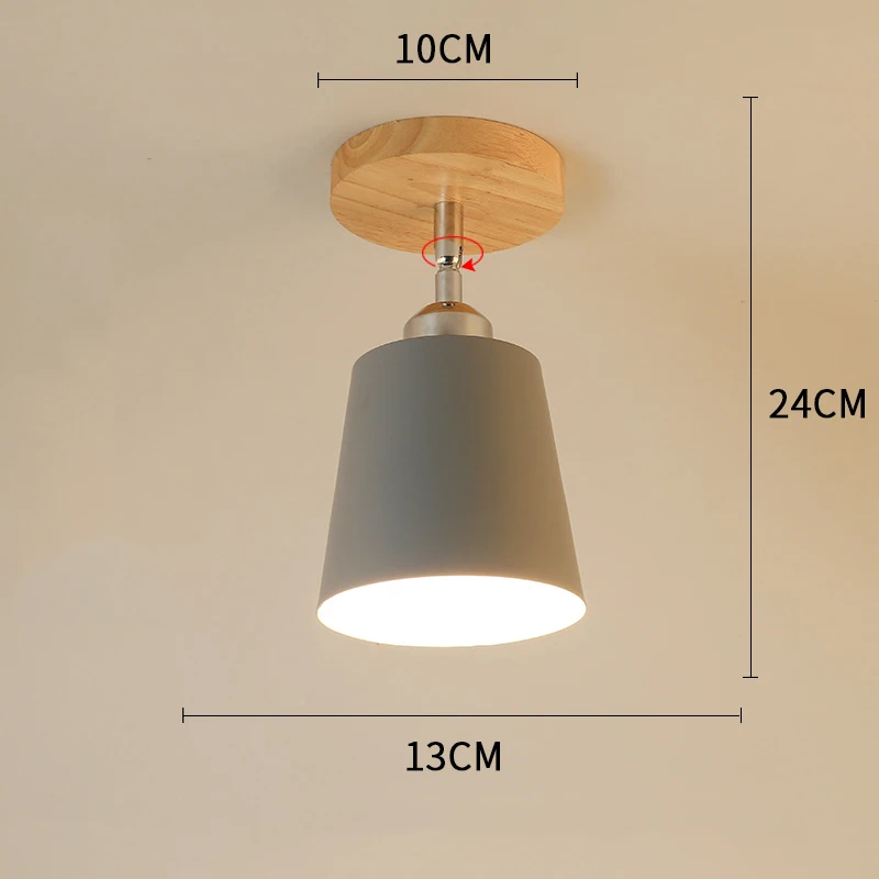 09 no bulb Современные светодиодные потолочные светильники деревянный потолочный светильник вращающаяся нордическая лампа промышленная Plafonnier Led для кухни столовой гостиной E27 - Цвет корпуса: 09 no bulb