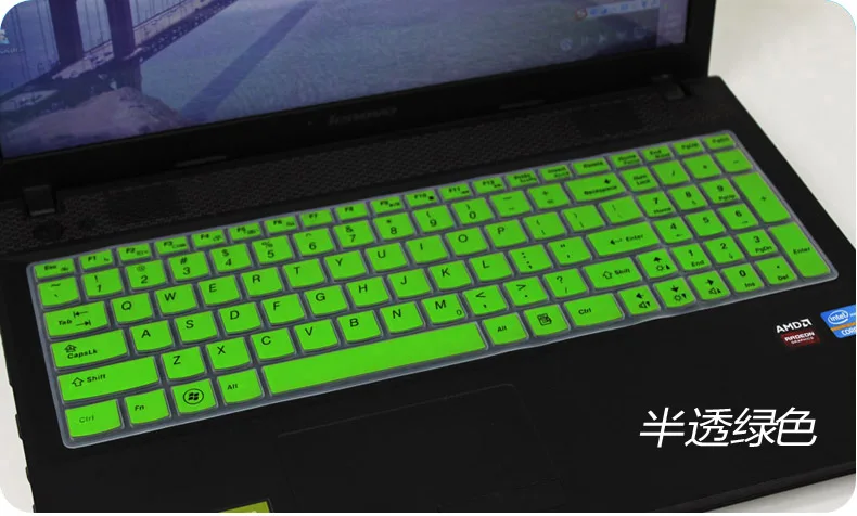 Green Для lenovo IdeaPad Y580 Y570 Y570D Y500 Y510 Y510P Z580 Z560 Z565 Z570 Z575 силиконовые клавиатуры для ноутбука Защитная крышка - Цвет: Green