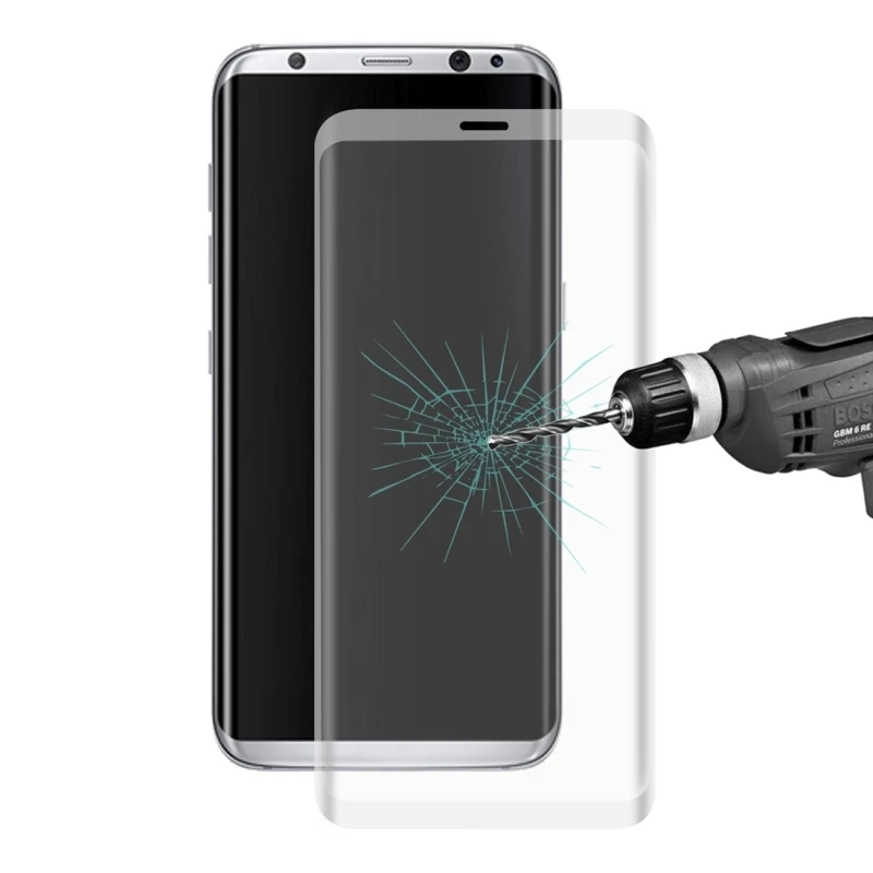 Для Galaxy S8 закаленное Стекло 0,26 мм Взрывозащищенный полный Экран изогнутые изогнутое стекло Экран пленка для Samsung Galaxy S8 Plus