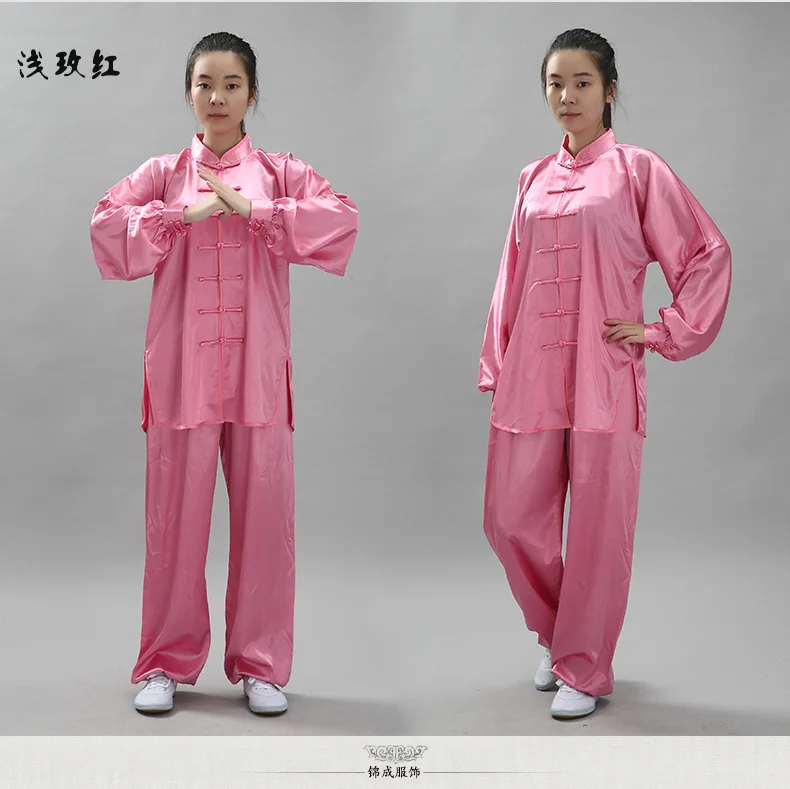 Uniforme кунг-фу одежда для ушу Китайская традиционная мужская одежда форма для Кунг Фу Traje Чино Hombre костюм дзен Ропа тайчи - Цвет: Qian Meihong