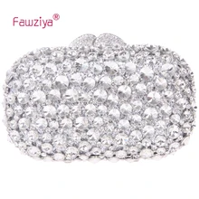 Fawziya Clutch Bag With Crystal Diamond Evening Purses Bling Rhinestone Crystal Clutch Bag