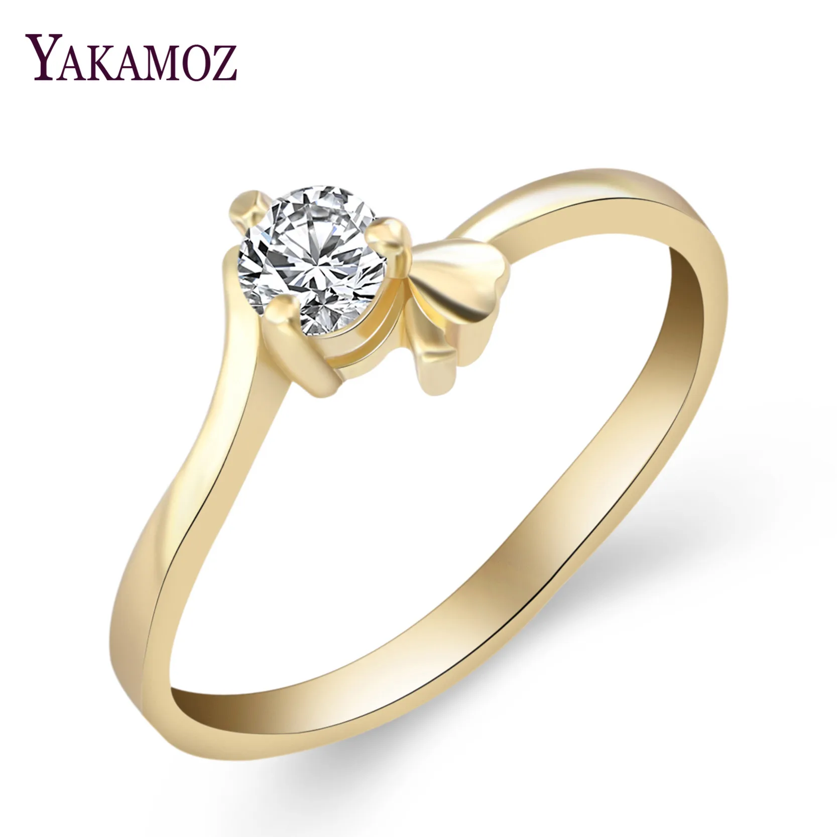 Sale 2018 Wedding Rings for Women Cubic Zirconia White Gold Yellow Gold Luxury Fashion Jewelry ...