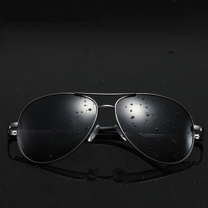 Роскошные поляризационные солнцезащитные очки для пилота, защита от уф400 лучей, металлическая оправа, солнцезащитные очки для мужчин и женщин, модные очки, Прямая поставка