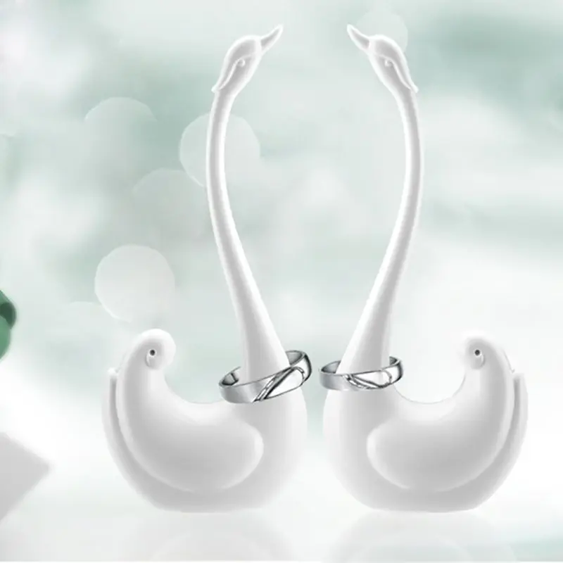 

Swan Elephant Jewelry Display Stand Rack Shelf Melamine Frame Cartoon Animal Modeling Key Ring Holder Organizer Craft Articles