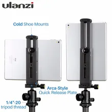Buy Ulanzi Aluminium Tablet Tripod Mount Adapter Stand for iPad with Quick Release Interface,Hot Shoe Mount for iPad Pro Mini4 Air4