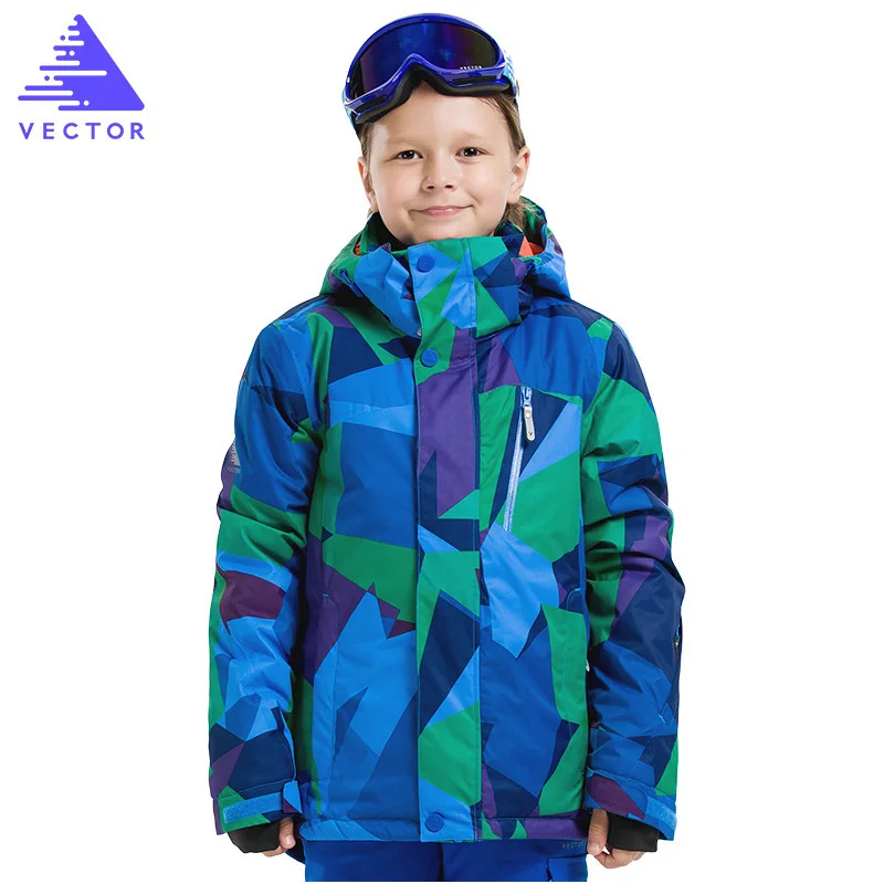 Детская Лыжная куртка теплая зимняя водонепроницаемая одежда для мальчиков и девочек на температуру до-20-30 градусов Новинка года, лыжная куртка для мальчиков, От 8 до 14 лет