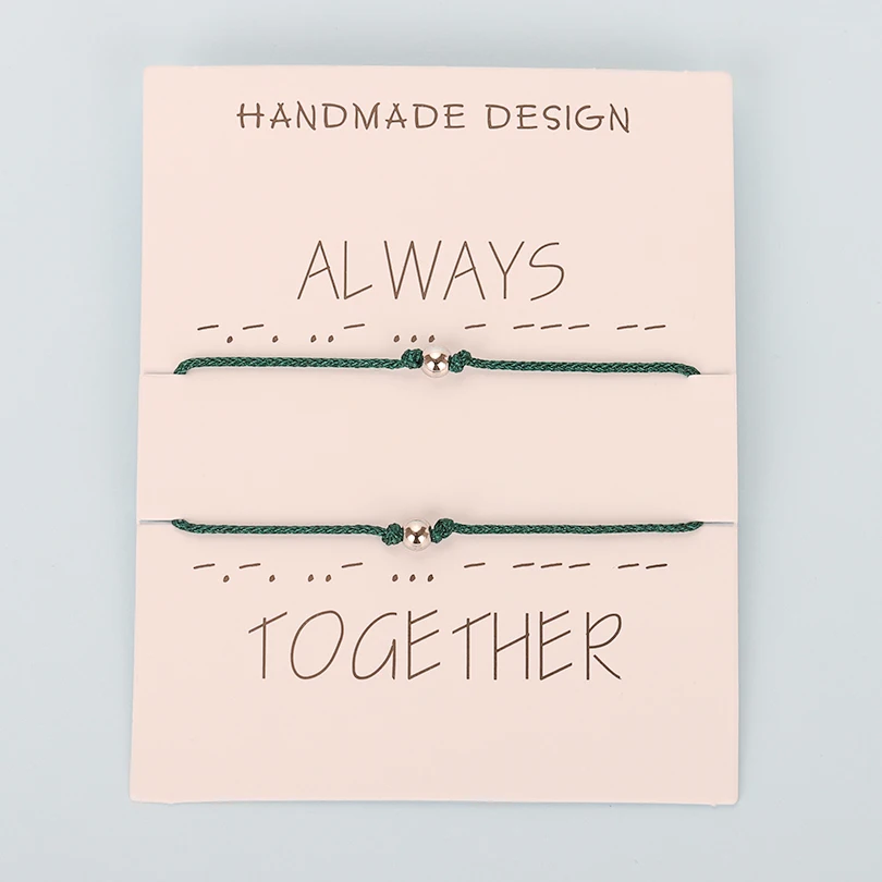 VEKNO 2pcs/lot 4mm Bead Couple Bracelets Set Men Braided Jewelry Adjustable Rope Red String Friendship Bracelet for Women VEKNO 2pcs/lot 4mm Bead Couple Bracelets Set Men Braided Jewelry Adjustable Rope Red String Friendship Bracelet for Women