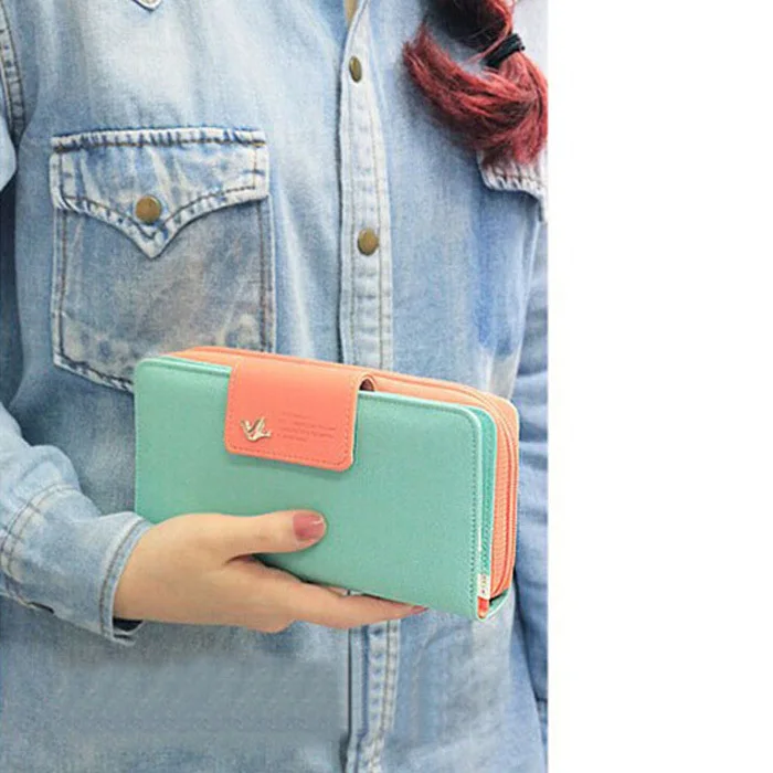 

Fashion Hasp Leather Wallets Women High Quality Coin Purse Long Clutches Lady Elegant Card Holder Large Capacity Wallet #Ju