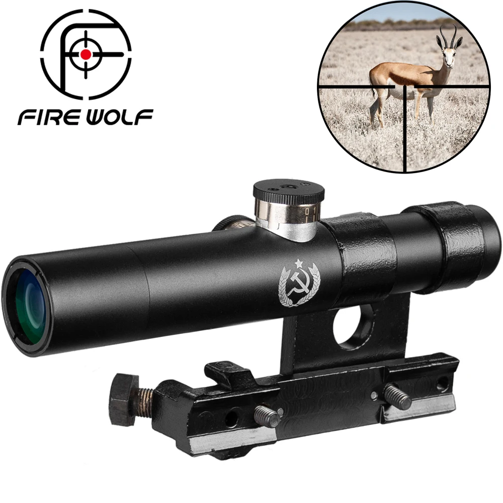 

Fire Wolf Svt-40 Scope 3.5x Multlcoated Lenses 3.5x Shockproof Multi-coated Shockproof For Mosin Nagant Rifle Scope Riser