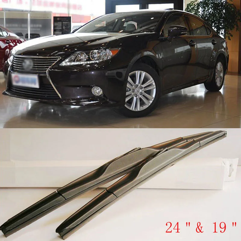 Aerodynamic Frameless Rubber Windshield Wipers Blades For U Hook Lexus